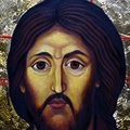 „Chrystus Pantokrator”; olej na desce, złocenia